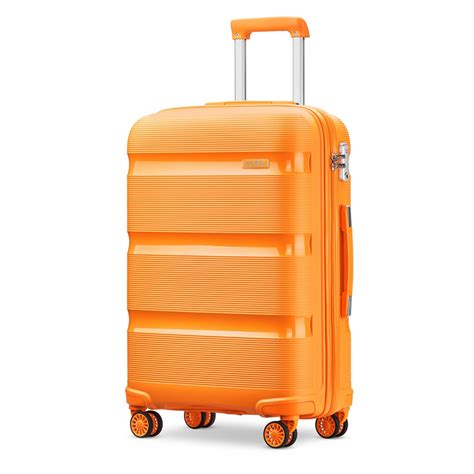 kono bright hard shell suitcase.